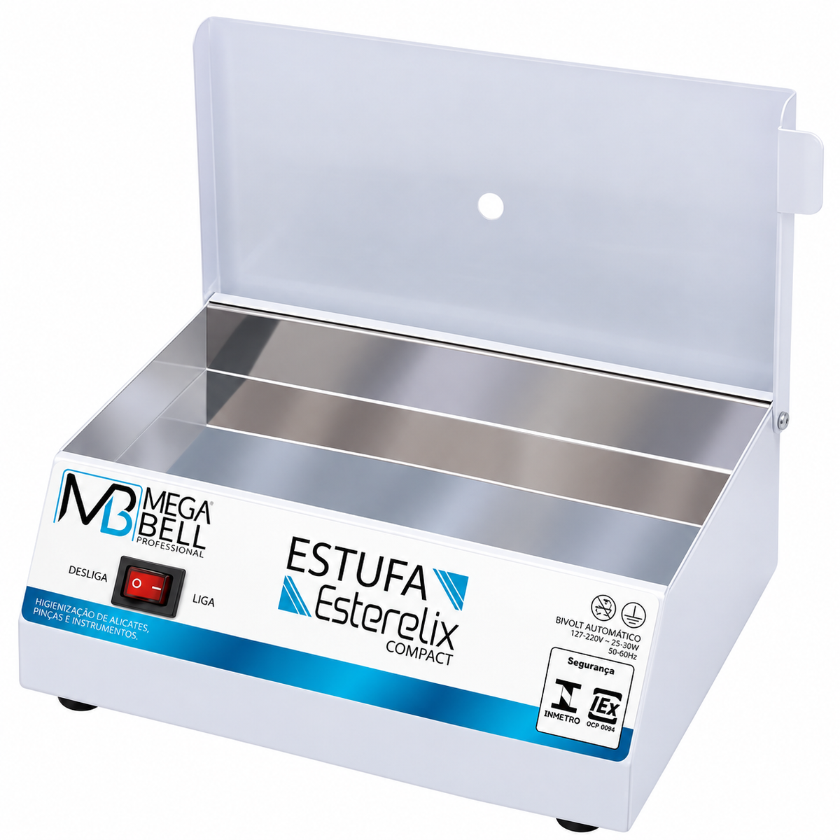 Estufa esterilizadora, Mega Bell, Exterilix Compact, Bivolt, Branco
