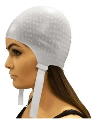Touca mechas Silicone com abas 900 furos