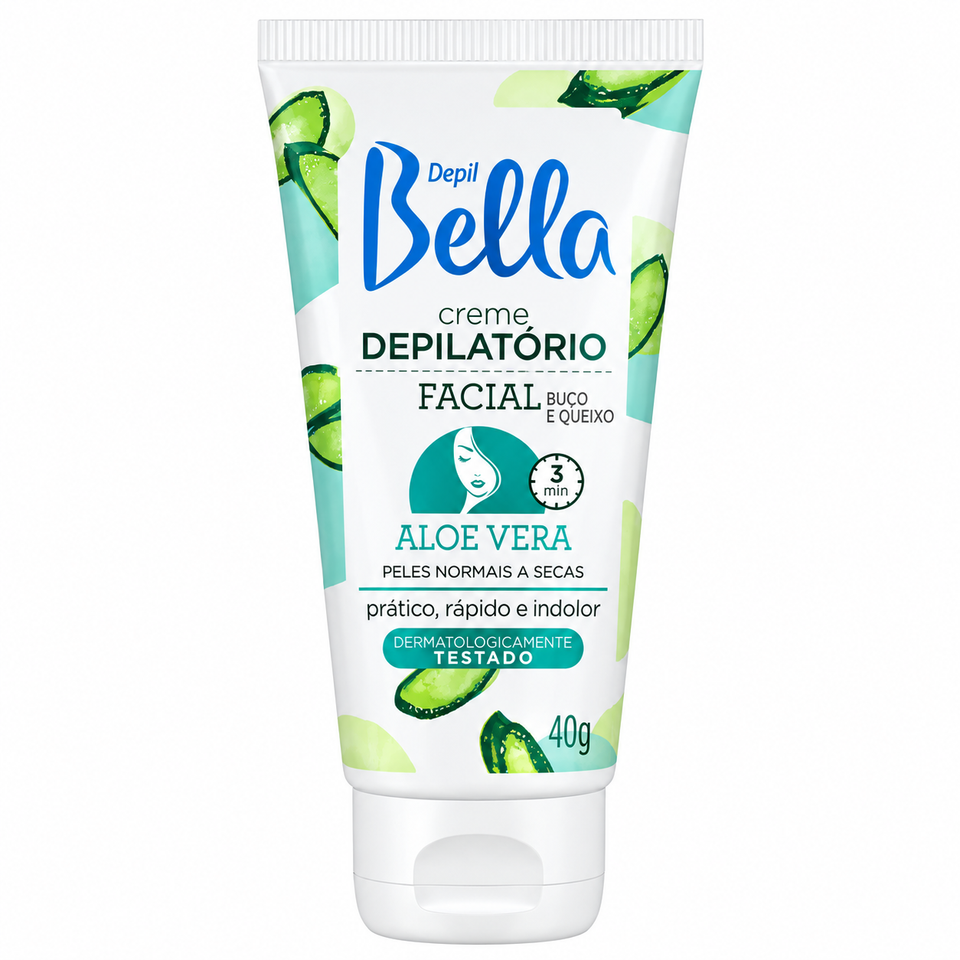 Creme Depilatório Facial Aloe Vera Depil Bella 40g