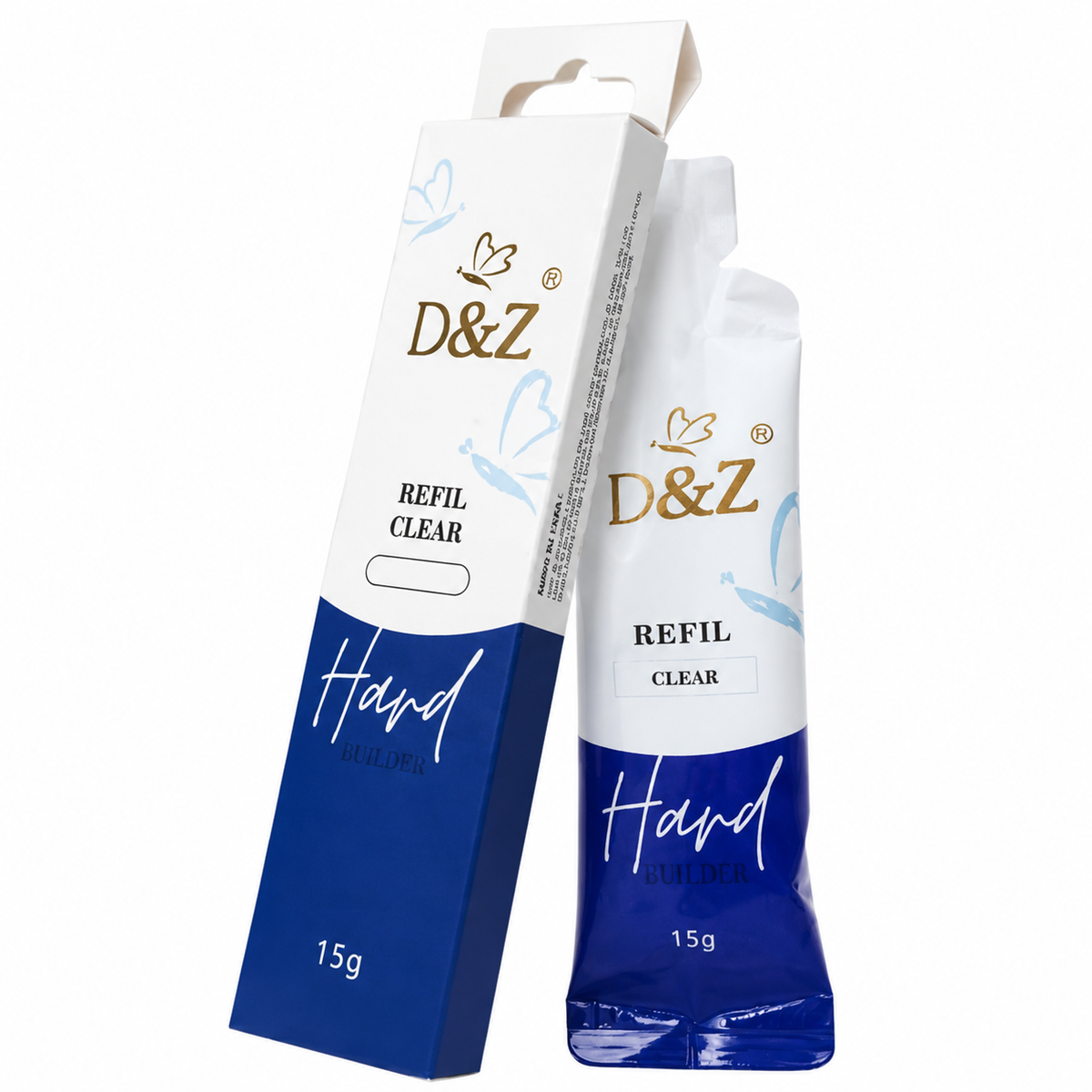 Gel Sache Hard Control D&z Refil Nails Cor Clear 15G