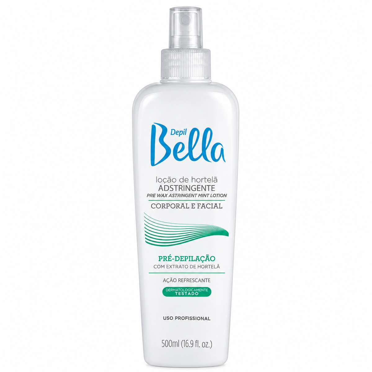 Loção de Hortela Adstringente Pré-Depilação Depil Bella 500ml