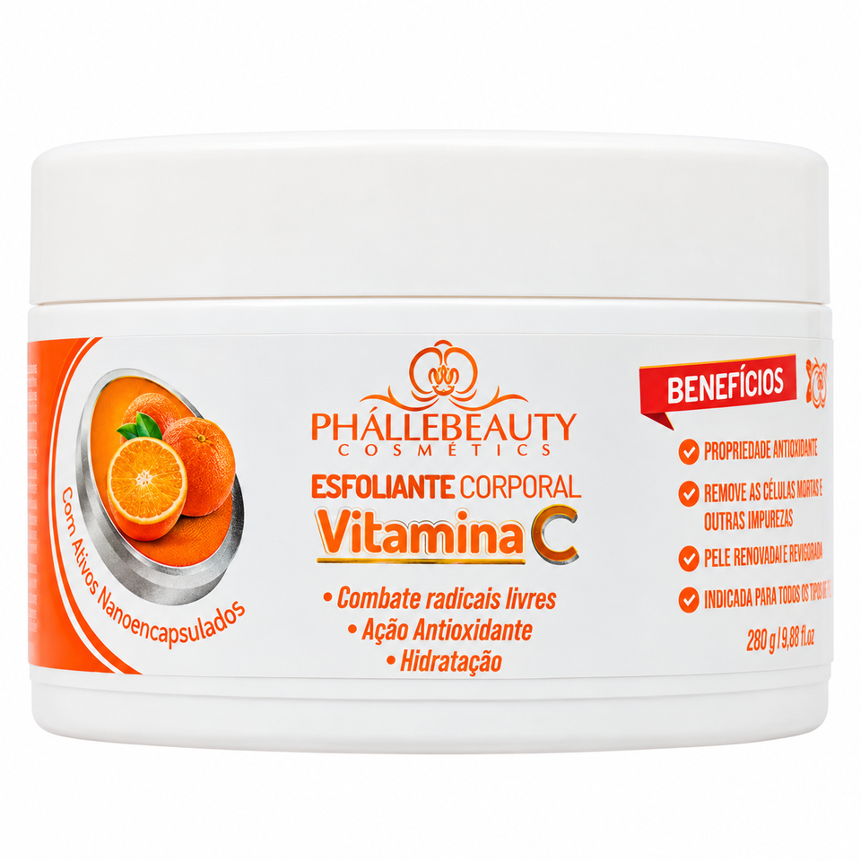 Esfoliante Corporal Vitamina C Phállebeauty 280g