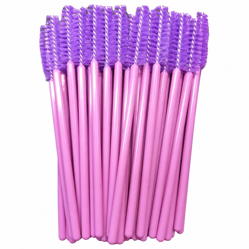 Escovinha Descartável para Cílios lilas (50 Unidades)