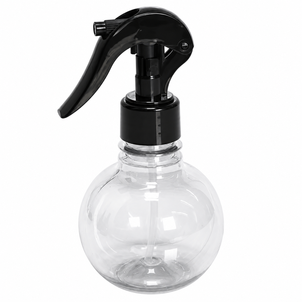 Mini Borrifador Pulverizador Tipo Bolinha Transparente de 180ml
