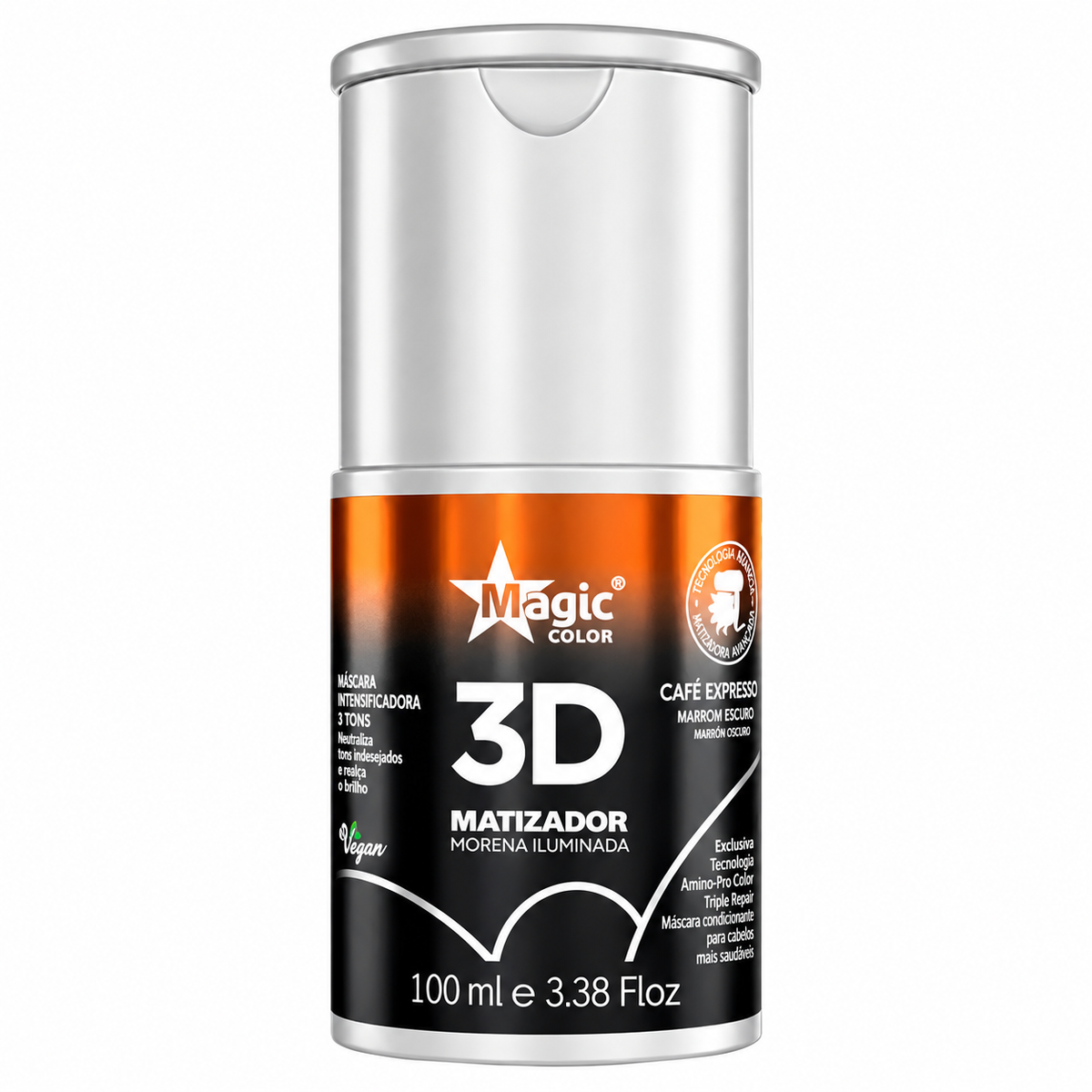 Matizador Morena Ilumininada Cafe Expresso Magic Color 3d 100ml