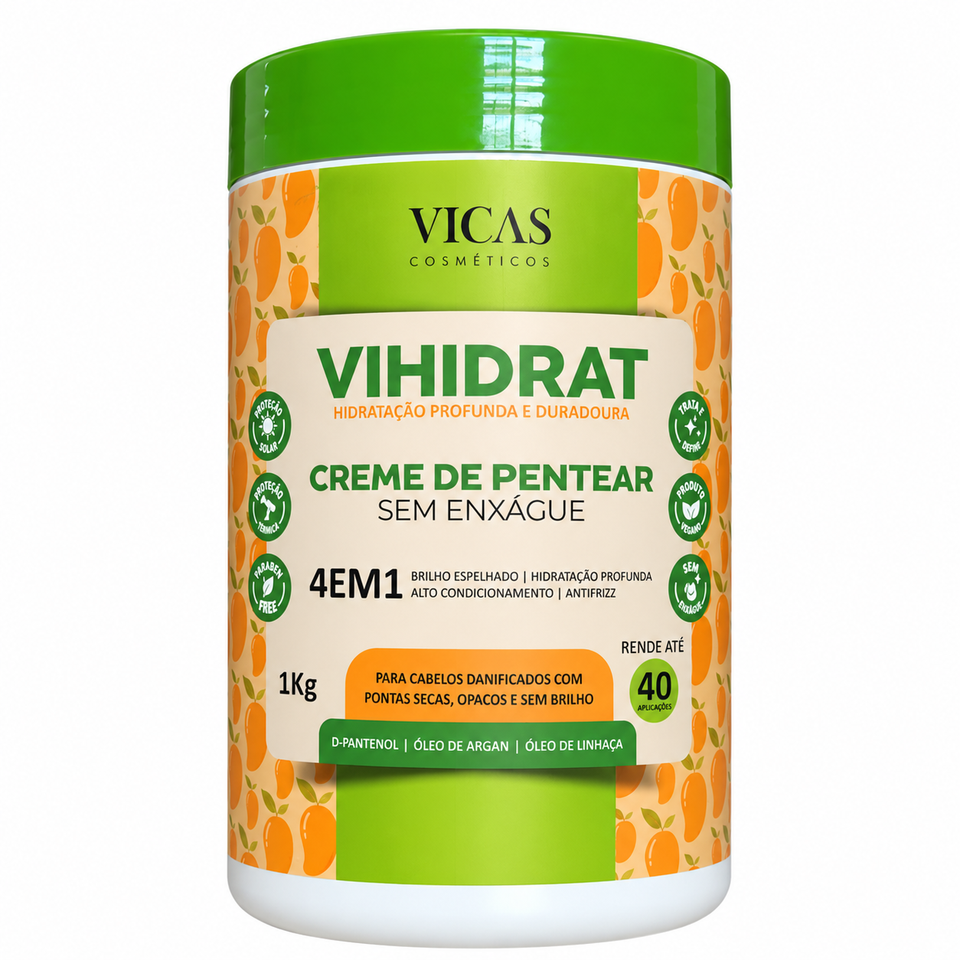 Creme de pentear Vihidrat Manga Vicas 1kg