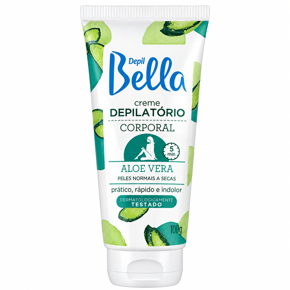 Creme Depilatório Corporal Aloe Vera  Depil Bella 100g