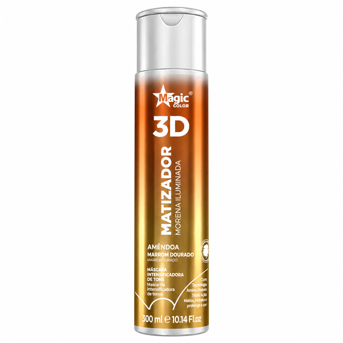 Matizador Morena Ilumininada Amendoa Magic Color 3d 300ml