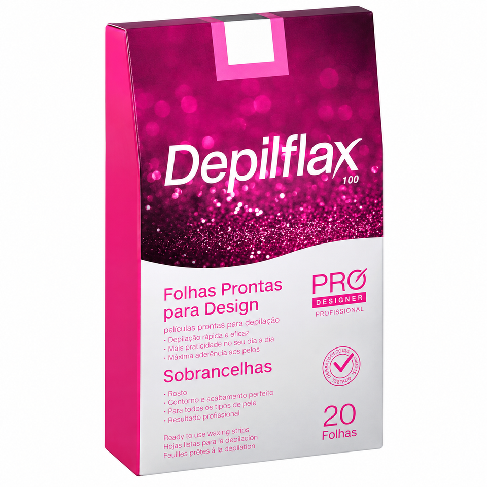 Folhas Para Depilação Sobrancelha Depilflax 20un