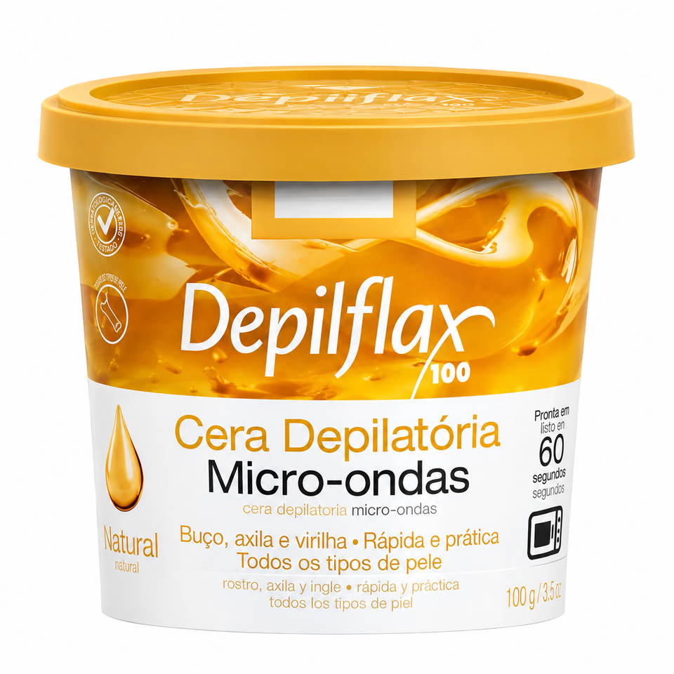 Cera Microondas Natural Depilflax 100g
