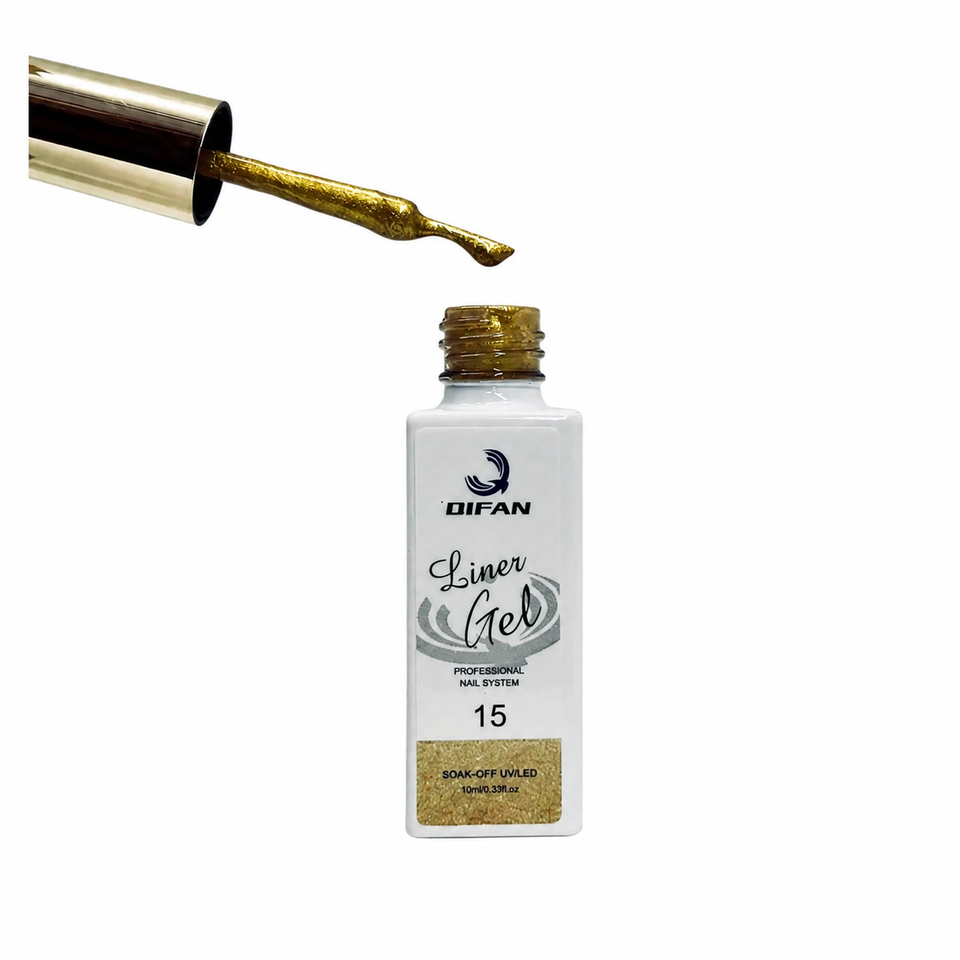Difan Liner Gel Dourado (15) 10ML