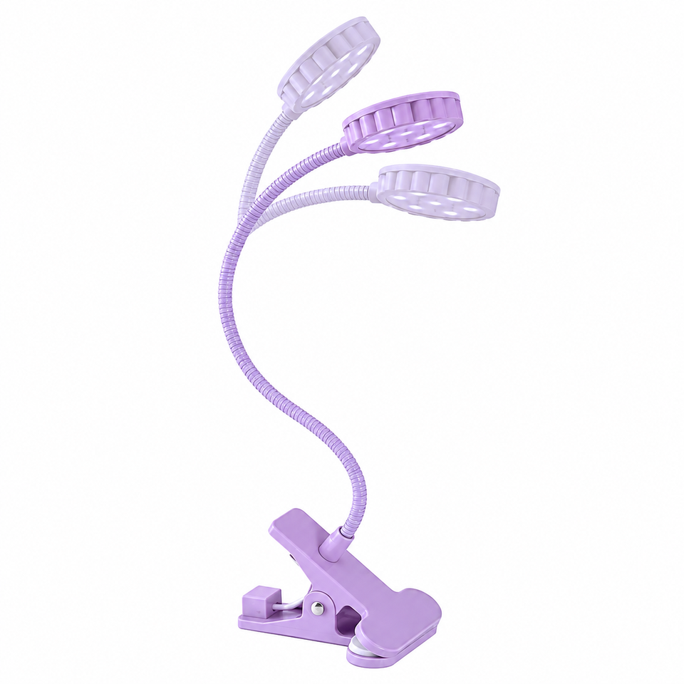 Lanterna de mesa Clip 7 LEDS (CORES VARIADAS)