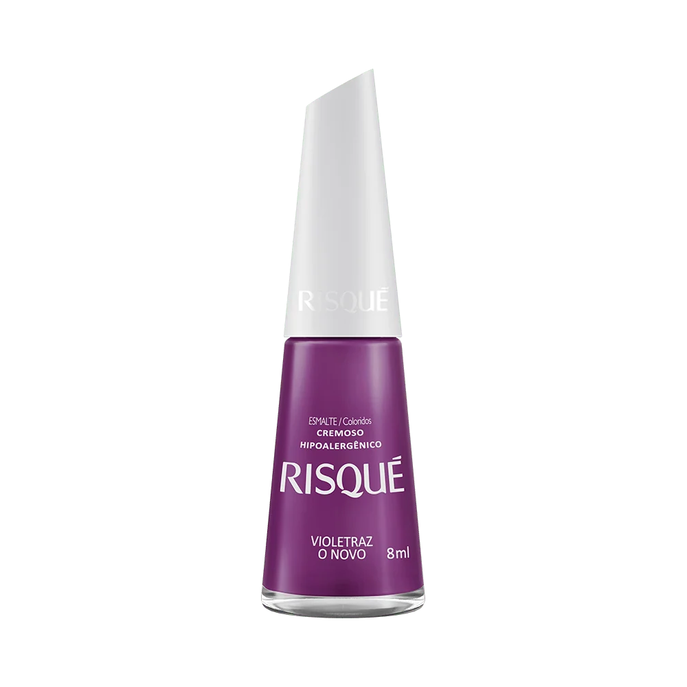 Esmalte Cremoso Risqué Violetraz o Novo 8ml