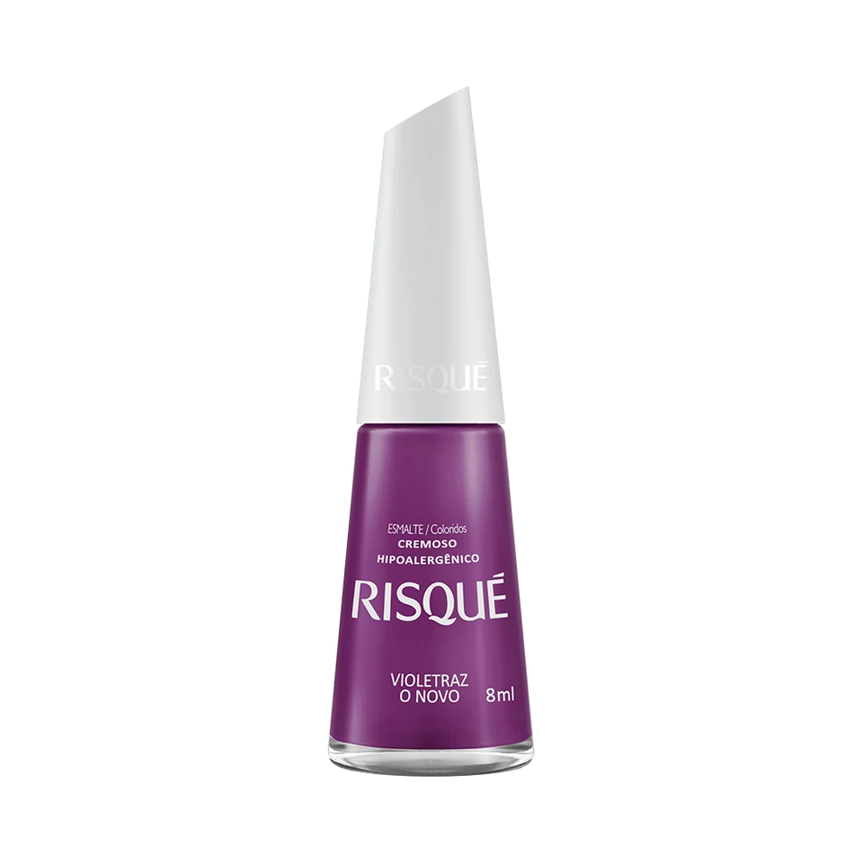 Esmalte Cremoso Risqué Violetraz o Novo 8ml