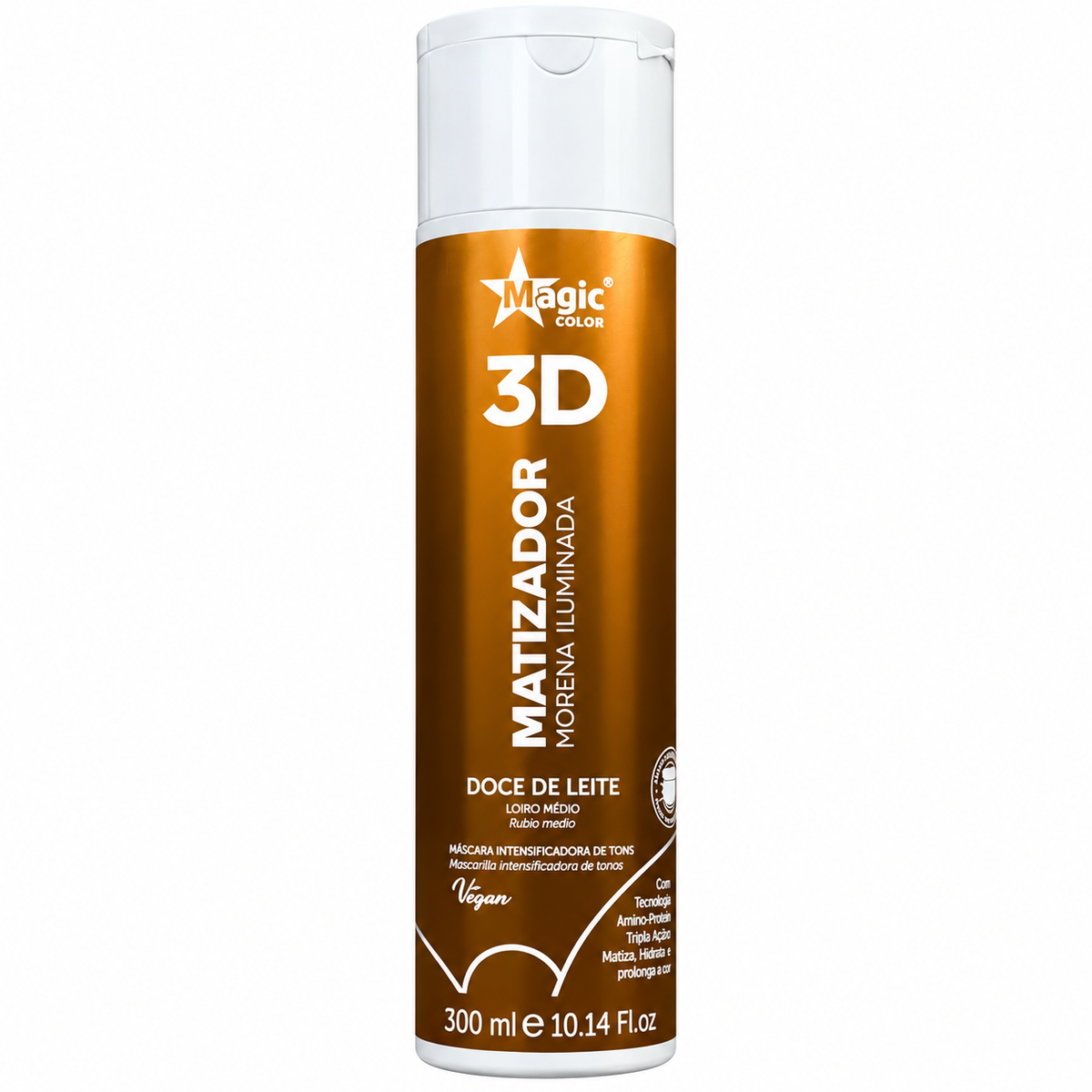 Matizador Morena Ilumininada Doce de Leite  Magic Color 3d 300ml