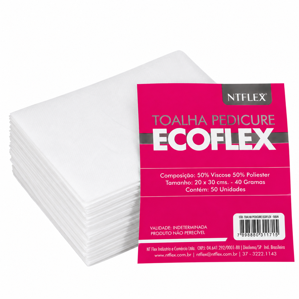 TOALHA PEDICURE ECO FLEX 30X40 NTFLEX 50unid