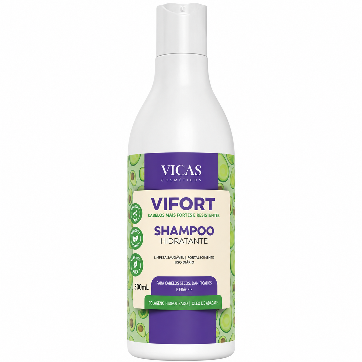 Shampoo Vifort Abacate Vicas 300ml