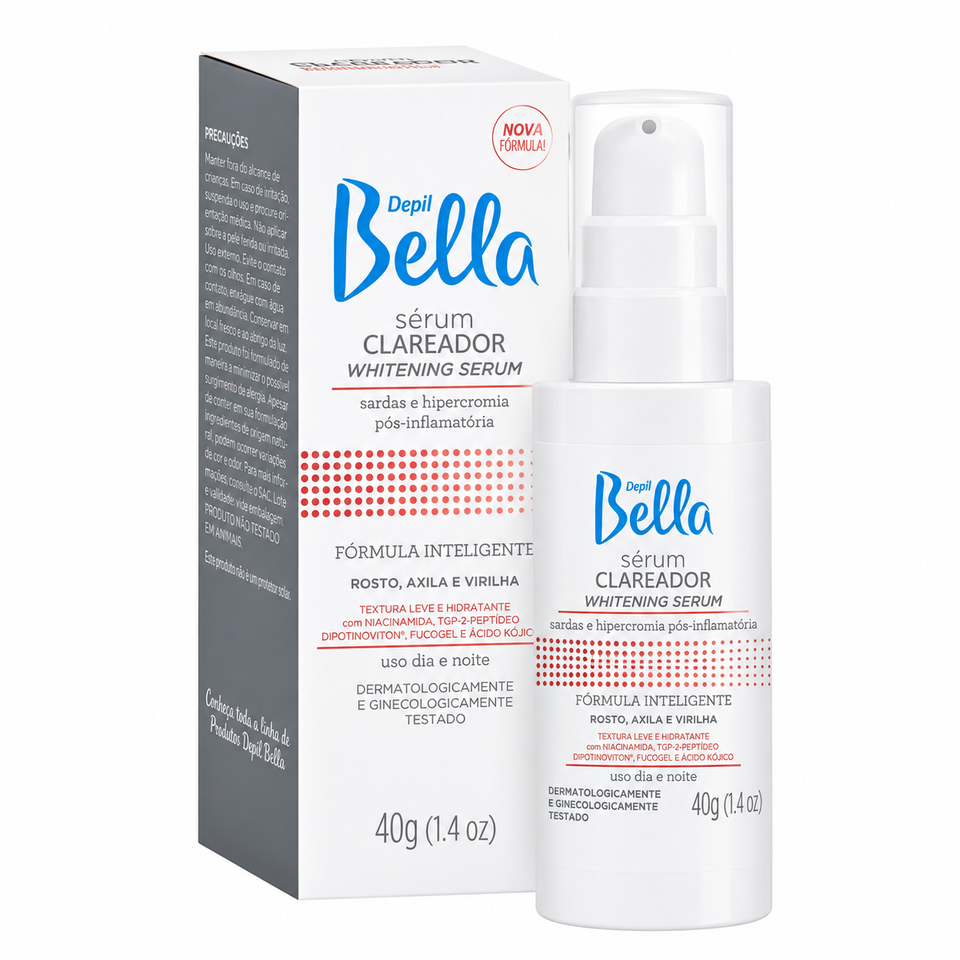 Serum Clareador Rosto Axila e Virilha Depil Bella 40g