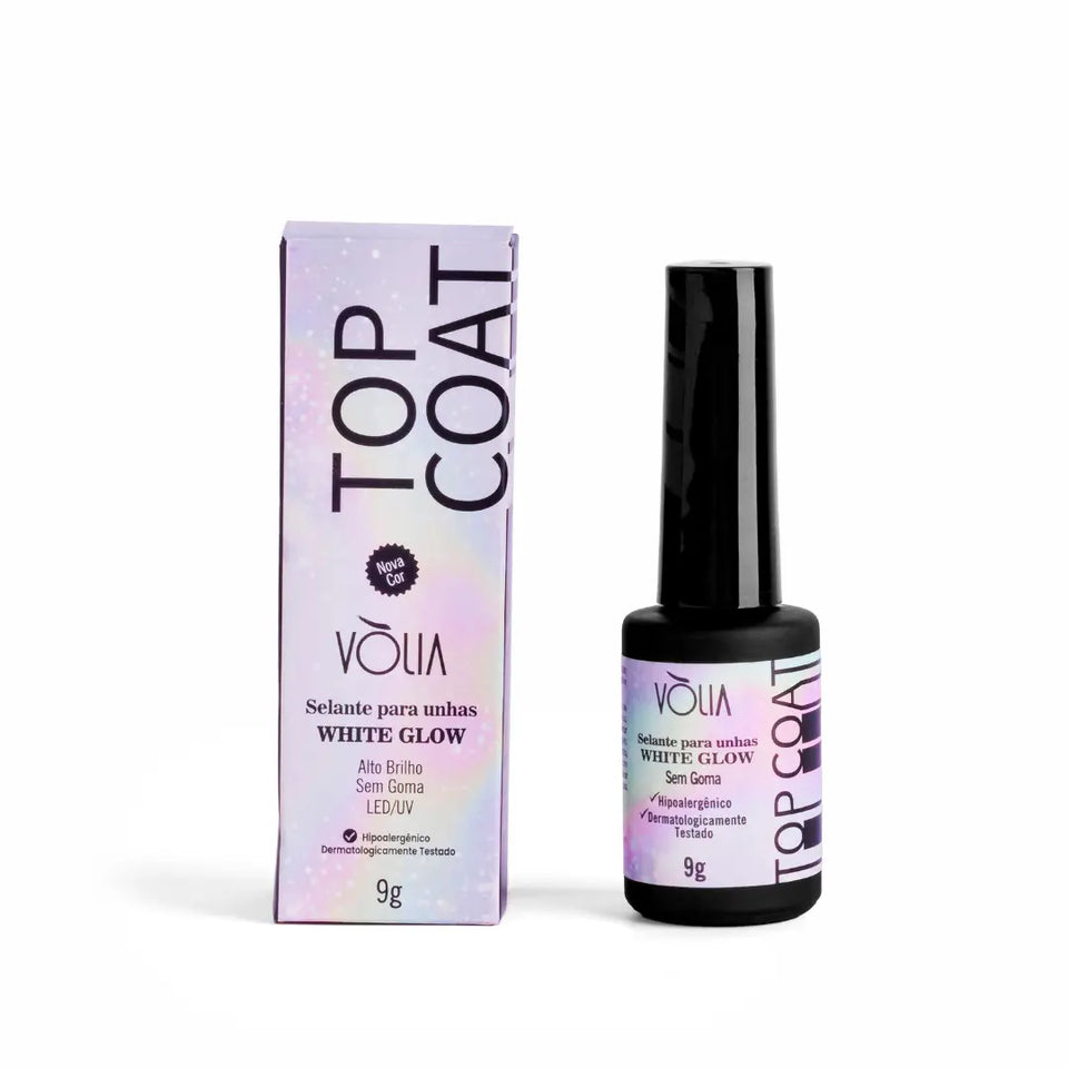 Top Coat – White Glow Frasco 9g